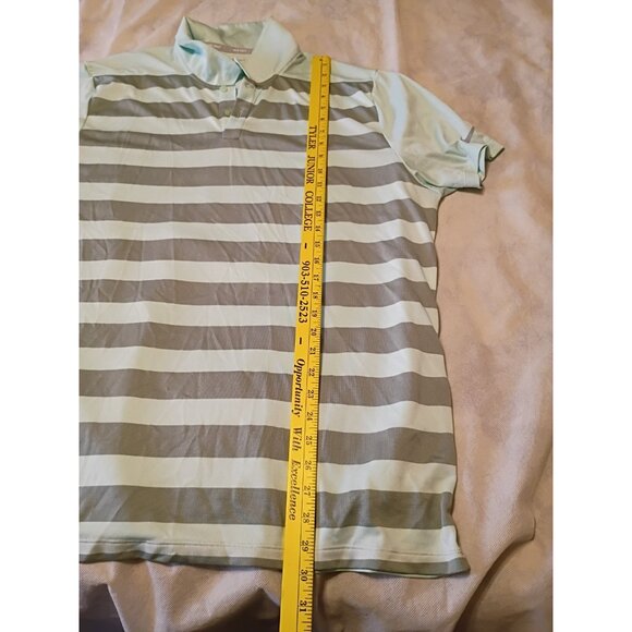 Nike Golf Dri Fit Striped Polo Shirt XL - Picture 9 of 9